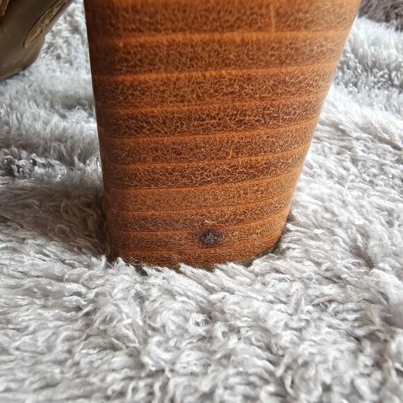 Sofft Women Cidra Leather Comfort Peep Toe Slingback Heel Sandal Size 11M Brown - Picture 5 of 9